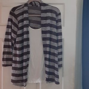 Light weight sweater with tank top underneath